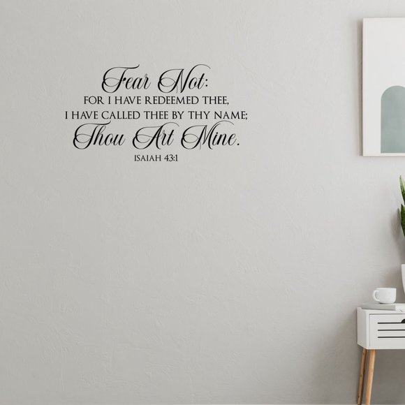 Isaiah 43:1 Wall Decal - Picture 7 of 9